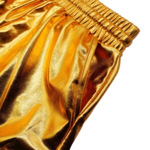 Gold Girls Metallic Shorts Shiny Sparkle Dance Hot Pants Shorts 6-7 Years