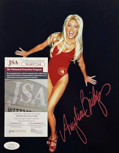 ANGELICA BRIDGES Autograph Signed 8" x 10" PHOTO Actress Baywatch JSA Witnessed CERTIFIED AUTHENTIC WA857210