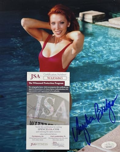 ANGELICA BRIDGES Autograph Signed 8" x 10" PHOTO Actress Baywatch JSA Witnessed CERTIFIED AUTHENTIC WA856865