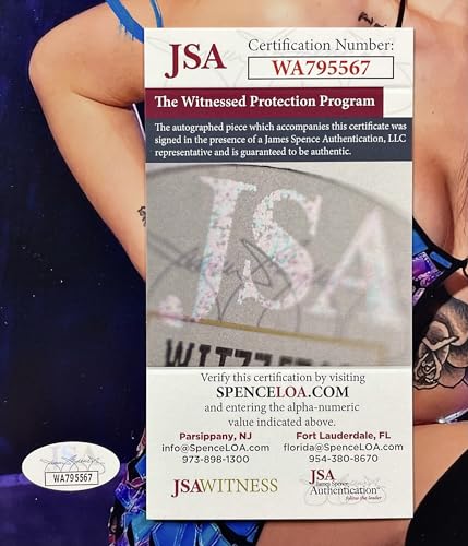 SARAYA Signed Autograph 8" x 10" PHOTO WRESTLING PAIGE MODEL JSA WITNESSED CERTIFIED AUTHENTIC WA795567