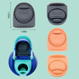 Wellavich Silicone Stoppers for Owala Free-Sip Water Bottle, 4 Pcs Top Lid Seal Replacement Plug Compatible with Owala Free-Sip 19/24/25/32/40oz, BPA-Free Bottle Cap Gasket Leak Proof Accessories