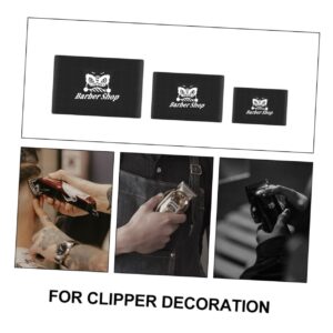 Beavorty 9 Pcs Clipper Anti-Slip Ring Non Slip Clipper Bands Barber Mens Grooming Bands Professional Hair Clippers Nose Trimmer Push Shear Cover Hairdressing Tool Man Cordless