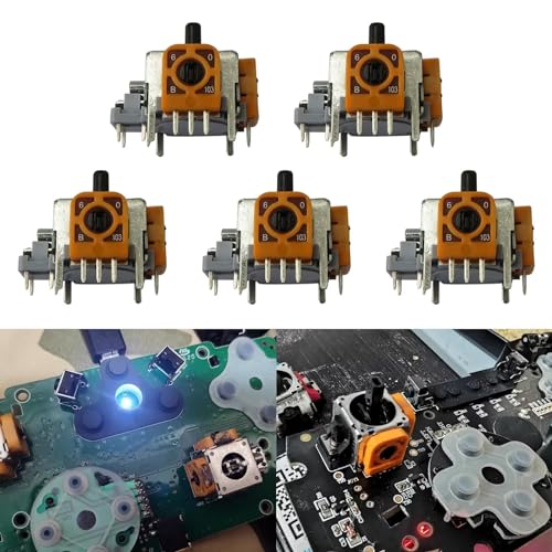 New 5 pcs Analog Stick Joystick Replacement Parts for Xbox360 PS2 PS3 wireless controller only