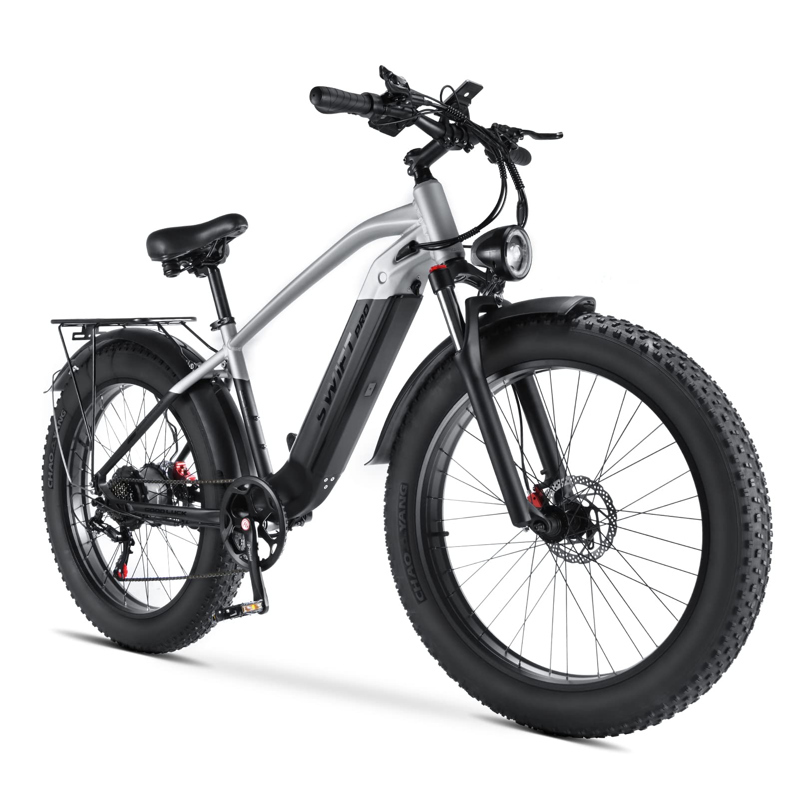 Electric Bike for Adults 750W Blusheless Motor, 48v 17ah 32mph 26'' E Bike with Removable LG Cell Battery, Disk Brake, 7 Speed Front Suspension Electric Bicycle, Pedal Assist Ebike for Mountain Ride