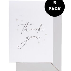 Thank You Greeting Card Pack, Thank You Cards, Thank You Cards with envelopes, Minimalistic Designs Blank Thank You Notes with Envelopes for Business Wedding Bridal Gift Baby Shower Graduation