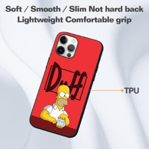 Compatible with iPhone 13 Pro Max Case, Cool Design Shockproof Slim Fit TPU Cover Protective Phone Case (Humorous-Simpsons-Funny-Homer-3)