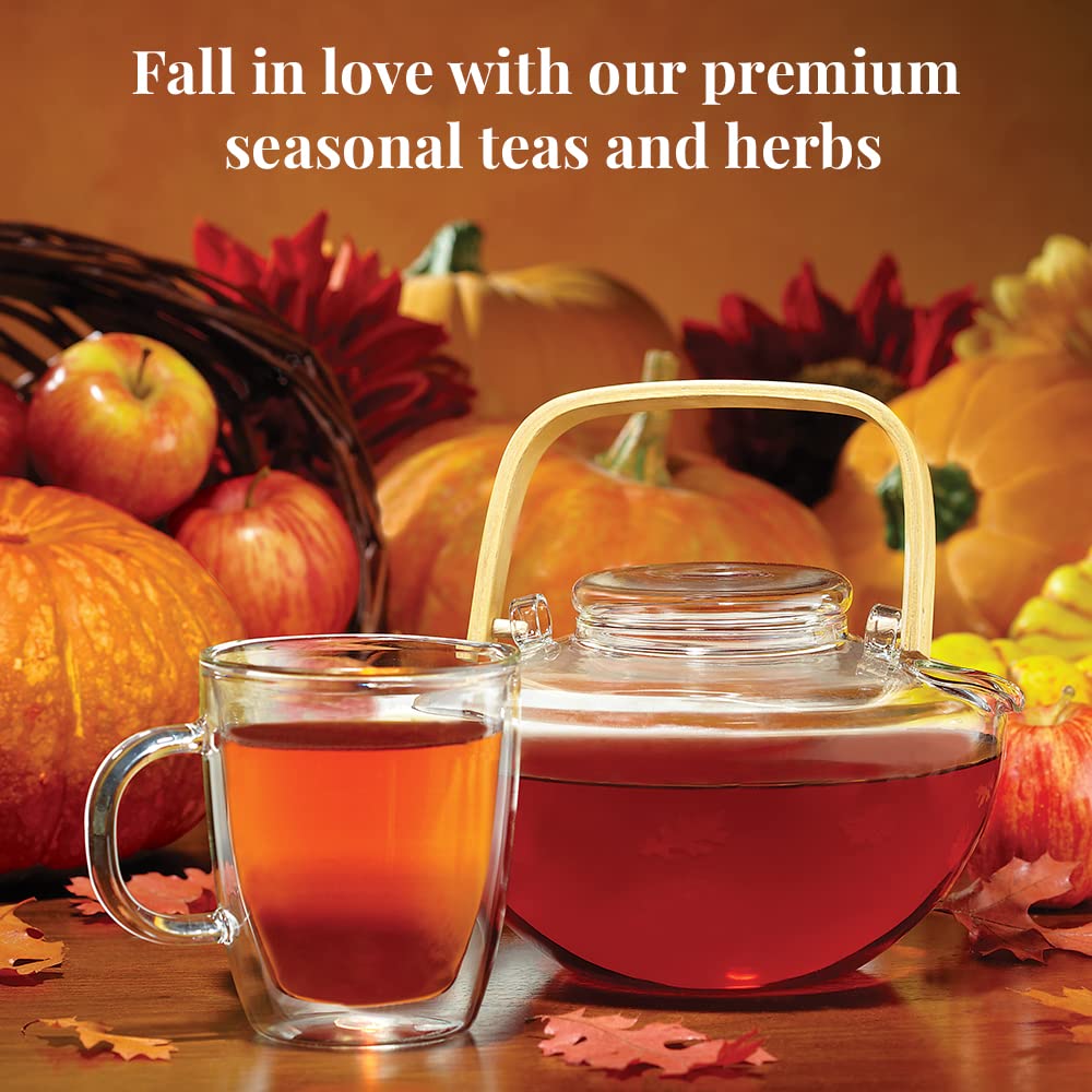 The Republic of Tea – Limited-Edition Fall Pumpkin Teas - Pumpkin Spice and Golden Pumpkin Tea Bundle – 50 and 36 Count Tea Bags