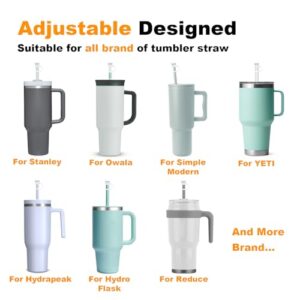 Alwenid 6PCS Straw Cover Cap for 6 to 10mm Straw of Stanley, Simple Modern, Yeti, Owala, Hydro Flask, Reduce, and All Brands Tumbler Straw, Dishwasher Safe, BPA Free and Dust Proof