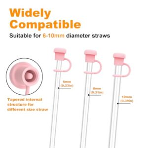 Alwenid 6PCS Straw Cover Cap for 6 to 10mm Straw of Stanley, Simple Modern, Yeti, Owala, Hydro Flask, Reduce, and All Brands Tumbler Straw, Dishwasher Safe, BPA Free and Dust Proof