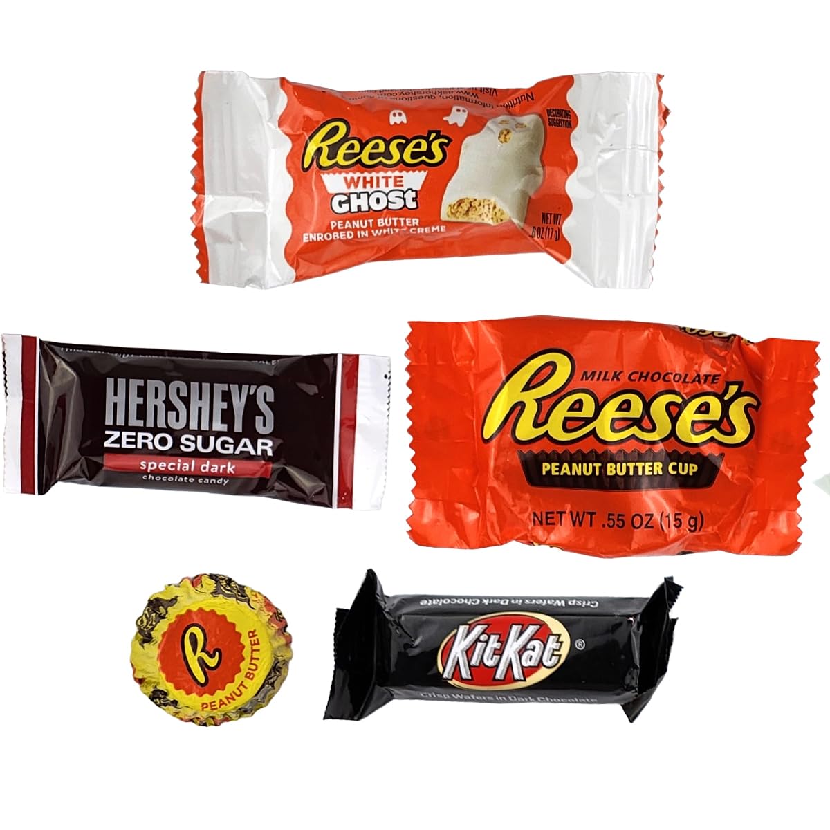 Chocolate Mix, Fun Size Individually Wrapped Holiday Candy Bulk Filled with Popular Chocolate Candy Assortment, Kit Kat Holidayocc, Hershey’s and Peanut Butter Candy Variety Pack in a Box (5 LB)