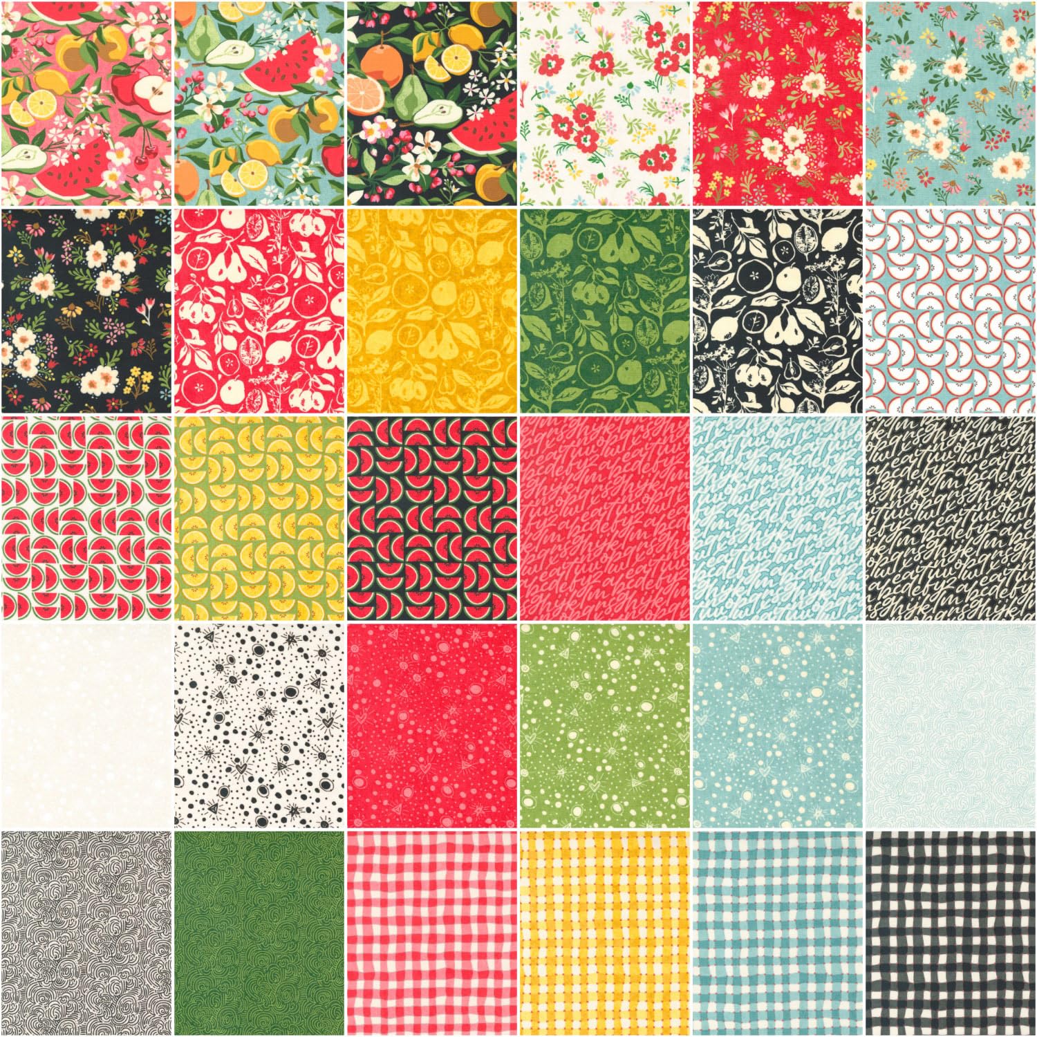 BasicGrey Fruit Loop 30 Fat Quarters Moda Fabrics 30730AB