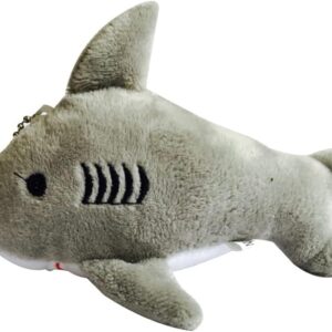 Rosojodg 1Pc Blue 12cm Cute Shark Plush Stuffed Hanging Doll Key Chain Pendant Bag Decor Plush Figure Toys