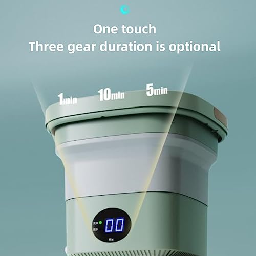 Folding Washing Machine，6L Portable Washing Machine，Mini Washing Machine with 3 Modes Deep Cleaning for Underwear, Baby Clothes, or Items, Foldable Machine Apartments, Camping, Travel (Blue)