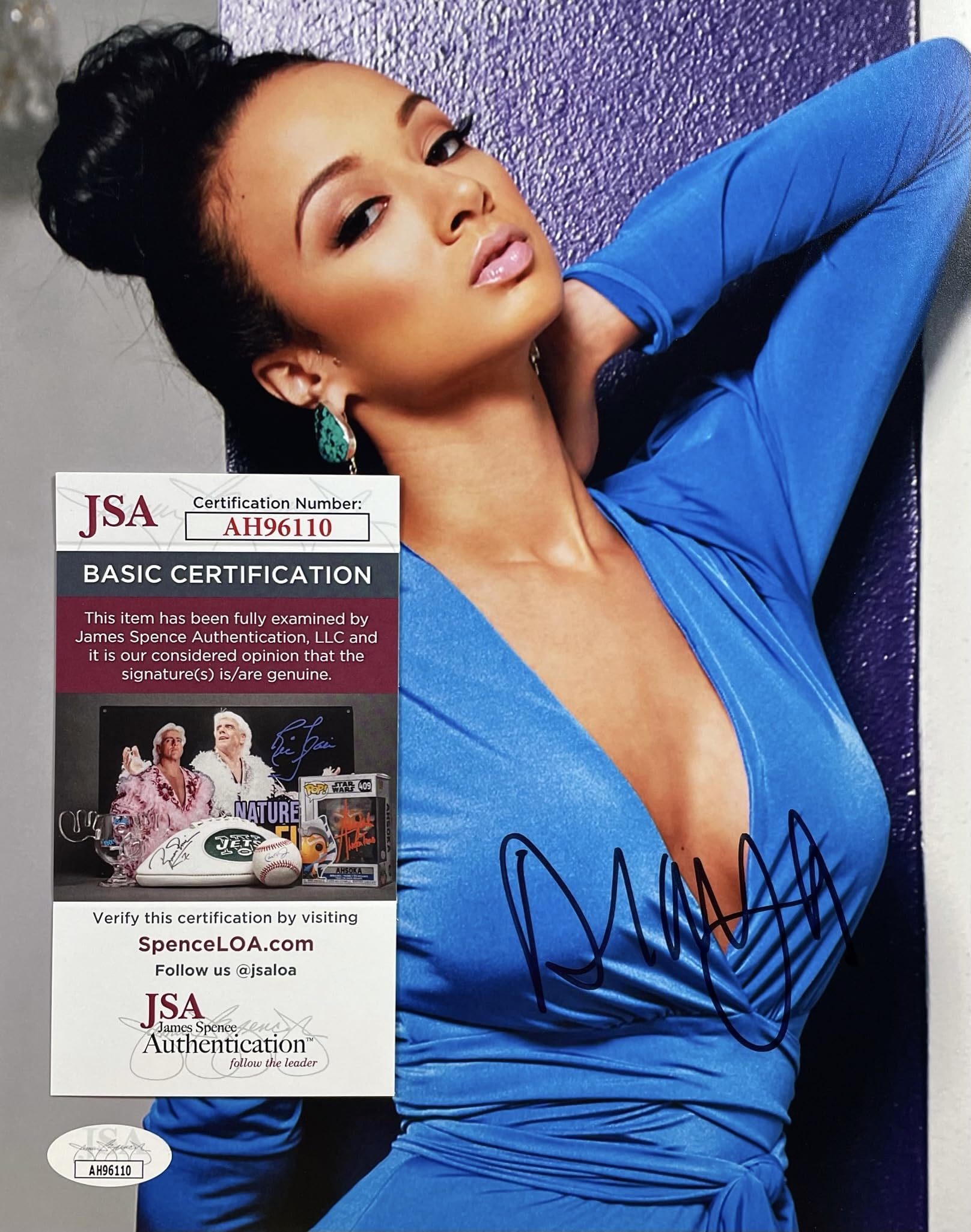 DRAYA MICHELE Signed Autograph 8" x 10" PHOTO Model Actress JSA Witnessed CERTIFIED AUTHENTIC AH96110