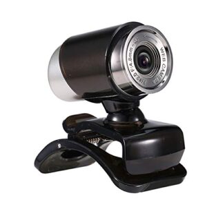 IUPPA 480P Webcam Live Streaming Webcam 360 Degree Rotatable USB Web Camera for PC Laptop Clip-On Webcam for Video Conference Meeting Gaming Desktop Office