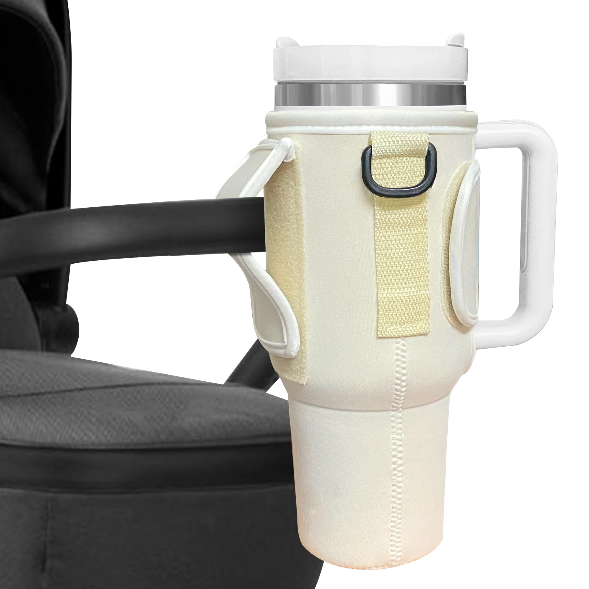 Stroller Cup Holder for Stanley 40oz, Stanley Cup Holder for Stroller, Cup Holder for Stroller That Fits Stanley, for Baby Stroller, Walker, Bike, Scooter