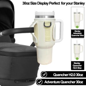 Stroller Cup Holder for Stanley 40oz, Stanley Cup Holder for Stroller, Cup Holder for Stroller That Fits Stanley, for Baby Stroller, Walker, Bike, Scooter