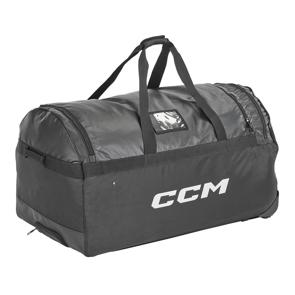 CCM 480 Wheeled Hockey Bag, Black (Large (36" L x 20" H x 20" W))