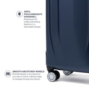 Travelpro Pathways 3 Hardside Expandable Luggage, 8 Spinner Wheels, Lightweight Hard Shell Suitcase, Checked Large 28 Inch, Royal Blue