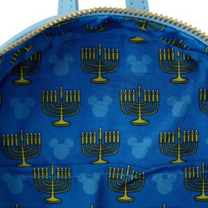 Loungefly Disney Mickey Mouse Hanukkah Sequin Glow Mini Backpack