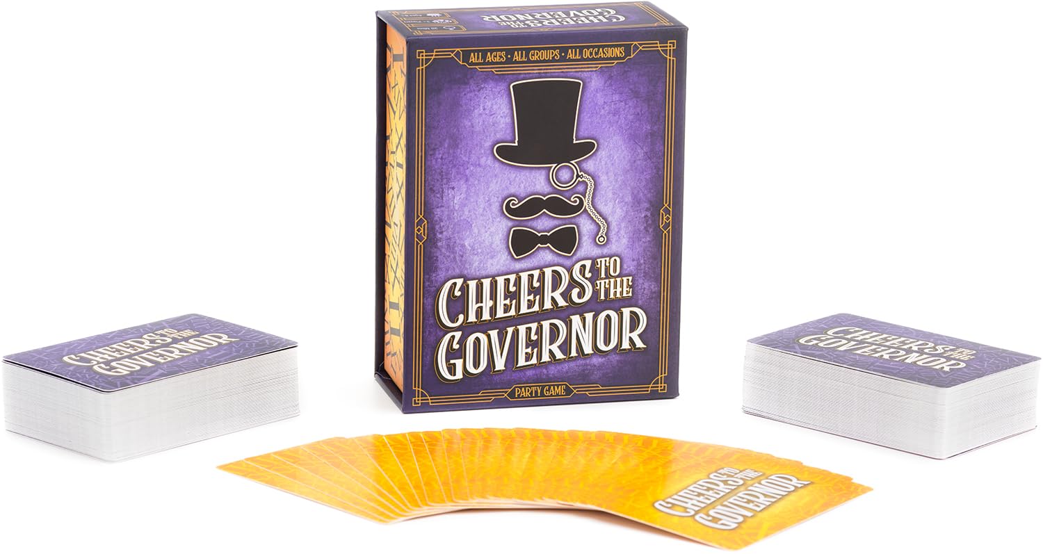 Lost Boy Entertainment Cheers to The Governor - Card Games - Party Games - Family Games - for Kids 8 and Up - Games for Adults - Family Game Night - Travel Games