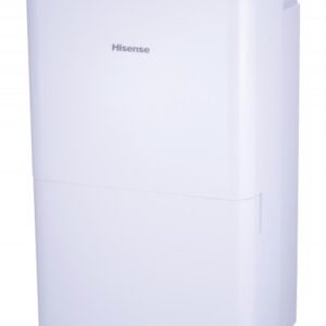 Hisense 50 Pint 3-Speeds Dehumidifier, 3 Modes – Auto, Continuous, Manual, 115v, LED Display, Noise Level 46 dB, 24-hour on/off timer, Up to 4500 sq. ft. - DH7021K1W (Renewed)