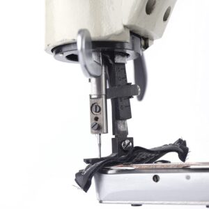 Leather Sewing Machine,DIY Manual Sewing Machine Heavy Duty Leather Commercial Sewing Machine,Cast Iron Sewing Machine for Sewing Thick Materials 16.93x7.87x16.93inch White