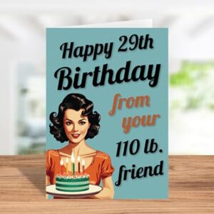 Katie Doodle - Funny Best Friend Birthday Card - Great for 30th, 40th, 50th, 60th, 65th, 70th, 75th, 80th, 90th Birthday Gifts for Women Her Friendship - Includes 5x7 inch Card & Envelope