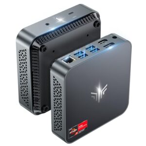 KAMRUI Mini PC Ryzen 7 5700U(8C/16T, up to 4.3GHz), Windows 11 Mini Computer 16GB DDR4 RAM 512GB M.2 2280 NVME SSD Mini PC Gaming, 4K Dual Display Mini Desktop Support WiFi6/BT5.2/Dual Channel