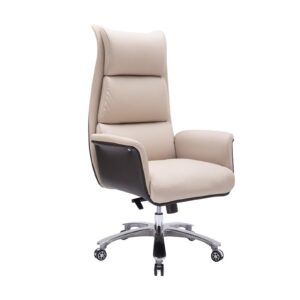 Home Office Desk Chairs, Swivel Chair Genuine Leather Home Computer Chair Office Chair Modern Simple Ergonomic Lift Swivel Chair