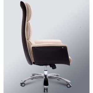 Home Office Desk Chairs, Swivel Chair Genuine Leather Home Computer Chair Office Chair Modern Simple Ergonomic Lift Swivel Chair