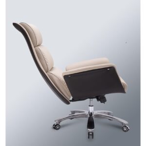 Home Office Desk Chairs, Swivel Chair Genuine Leather Home Computer Chair Office Chair Modern Simple Ergonomic Lift Swivel Chair