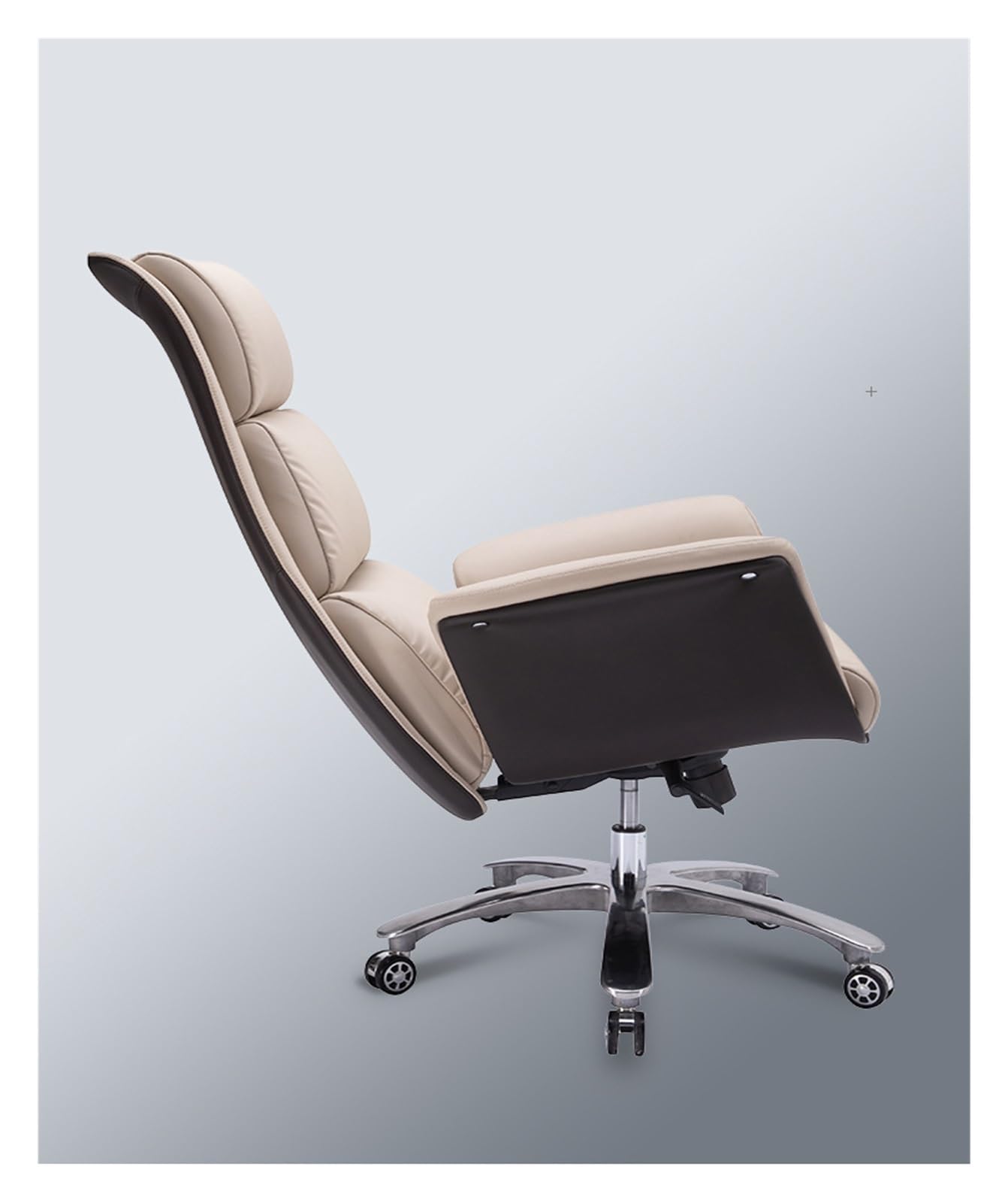 Home Office Desk Chairs, Swivel Chair Genuine Leather Home Computer Chair Office Chair Modern Simple Ergonomic Lift Swivel Chair