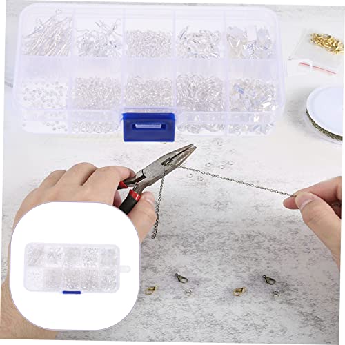 Abaodam 5 Boxes Earring Accessories Earring Making Finding Earring Hook Kit Earring Kits DIY Earrings Kit Ornament Hooks Jewelry Making Kits Earring Backs Replacements Manual Metal Plug