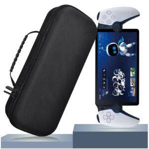 Hounyoln Case for PlayStation Portal Remote Player, Carry Bag Fits PlayStation Portal Remote PS5 -Built-in Stand Design / Shockproof Anti-Scratch (Black)