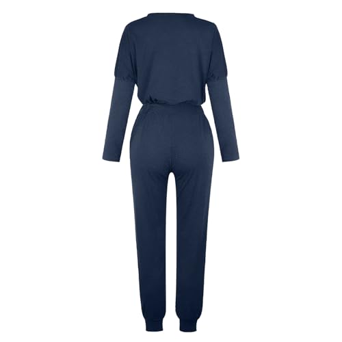 Spring Sale Deals of The Day 2 Piece Outfits for Women Crewneck Long Sleeve Tops Long Pants Lounge Sets with Drawstring Tracksuit Jogger Sets Gift Cards ropa para mujer My Recent Orders Placed By Me