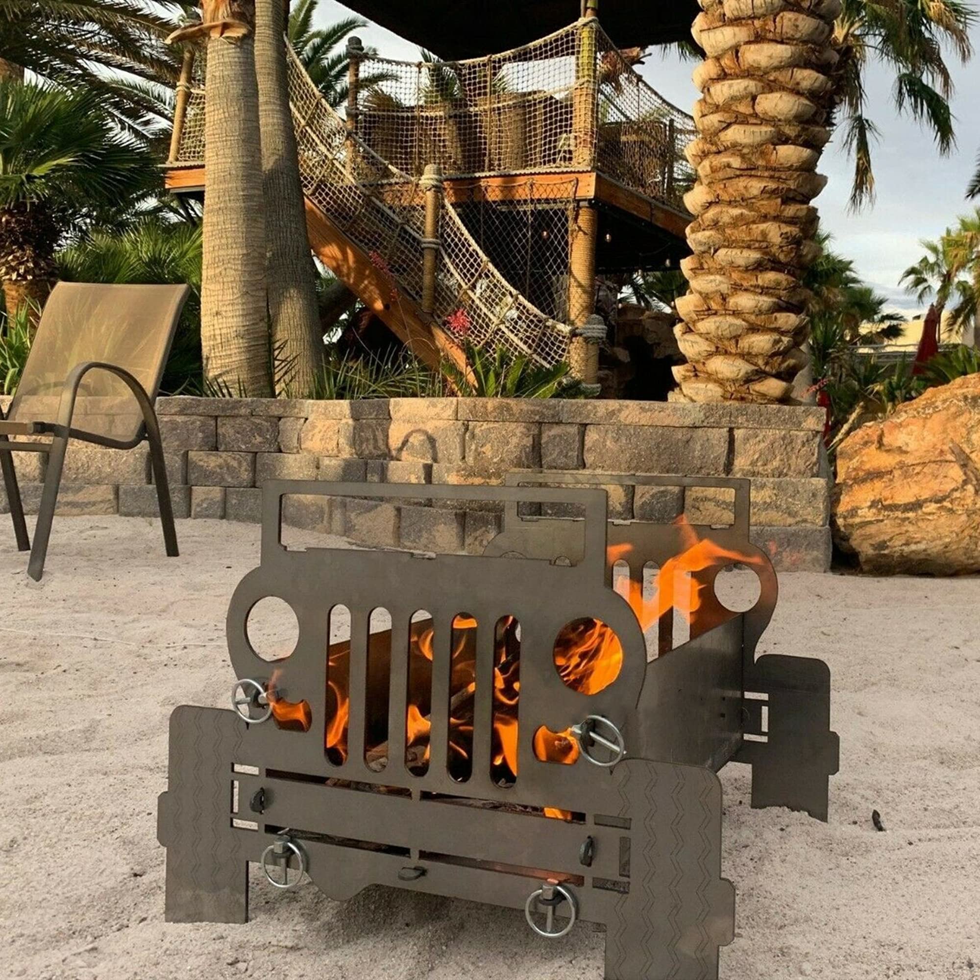 Fire Pits & Bowls, Multifunctional BBQ Grill Table, Garden Patio Heater, Outdoor Firepit Bowl for Camping Picnic Backyard Bonfire