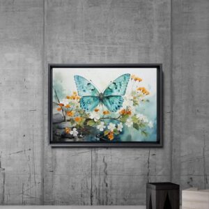 Abstract Painting Buy Canvas Wall Art, Butterfly Painting Art, Butterfly canvas, bedroom Butterfly wall art,Watercolor abstract Butterfly canvas painting