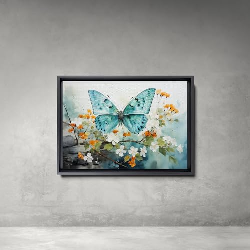 Abstract Painting Buy Canvas Wall Art, Butterfly Painting Art, Butterfly canvas, bedroom Butterfly wall art,Watercolor abstract Butterfly canvas painting