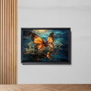 Abstract Painting Buy Canvas Wall Art, Butterfly Painting Art, Butterfly canvas, bedroom Butterfly wall art,Watercolor abstract Butterfly canvas painting