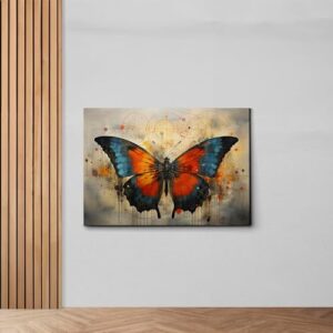 Abstract Painting Buy Canvas Wall Art, Butterfly Painting Art, Butterfly canvas, bedroom Butterfly wall art,Watercolor abstract Butterfly canvas painting