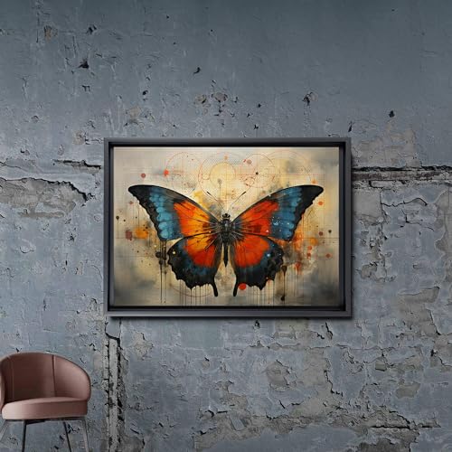 Abstract Painting Buy Canvas Wall Art, Butterfly Painting Art, Butterfly canvas, bedroom Butterfly wall art,Watercolor abstract Butterfly canvas painting