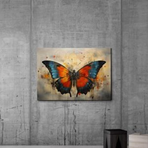 Abstract Painting Buy Canvas Wall Art, Butterfly Painting Art, Butterfly canvas, bedroom Butterfly wall art,Watercolor abstract Butterfly canvas painting