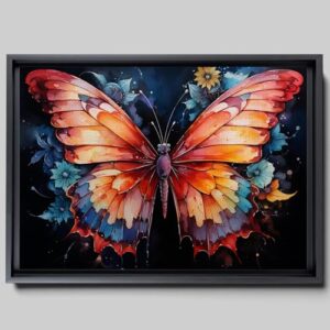 Abstract Painting Buy Canvas Wall Art, Butterfly Painting Art, Butterfly canvas, bedroom Butterfly wall art,Watercolor abstract Butterfly canvas painting