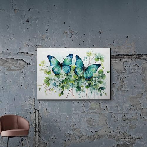 Abstract Painting Buy Canvas Wall Art, Butterfly Painting Art, Butterfly canvas, bedroom Butterfly wall art,Watercolor abstract Butterfly canvas painting