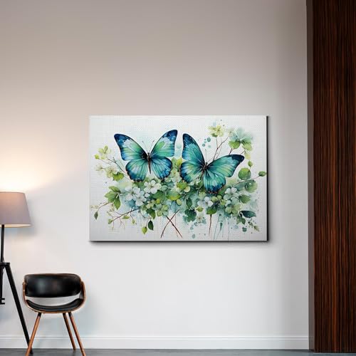 Abstract Painting Buy Canvas Wall Art, Butterfly Painting Art, Butterfly canvas, bedroom Butterfly wall art,Watercolor abstract Butterfly canvas painting