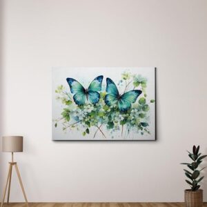 Abstract Painting Buy Canvas Wall Art, Butterfly Painting Art, Butterfly canvas, bedroom Butterfly wall art,Watercolor abstract Butterfly canvas painting