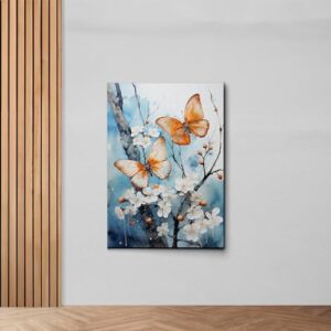 Abstract Painting Buy Canvas Wall Art, Butterfly Painting Art, Butterfly canvas, bedroom Butterfly wall art,Watercolor abstract Butterfly canvas painting