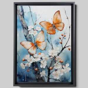 abstract painting buy canvas wall art, butterfly painting art, butterfly canvas, bedroom butterfly wall art,watercolor abstract butterfly canvas painting