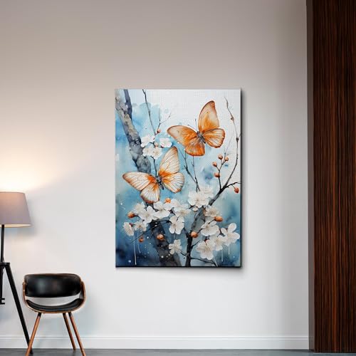 Abstract Painting Buy Canvas Wall Art, Butterfly Painting Art, Butterfly canvas, bedroom Butterfly wall art,Watercolor abstract Butterfly canvas painting